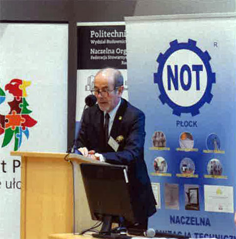 Przywitanie uczestników przez Marka Karpińskiego Prezesa Rady NOT FSNT w Płocku